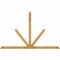 Ekena Millwork Saratoga Rough Sawn Timber Gable Bracket, Western Red Cedar, 108"W x 68"H x 4"D x 4"F, 15/12 Pitch GBW108X68X0404SAR00RWR - alternate 1